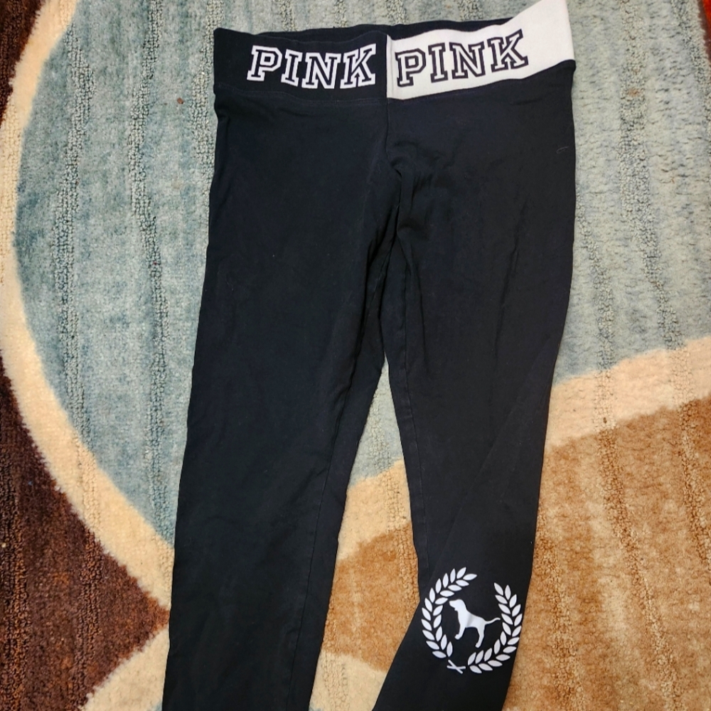 Pink victoria secret yoga leggings